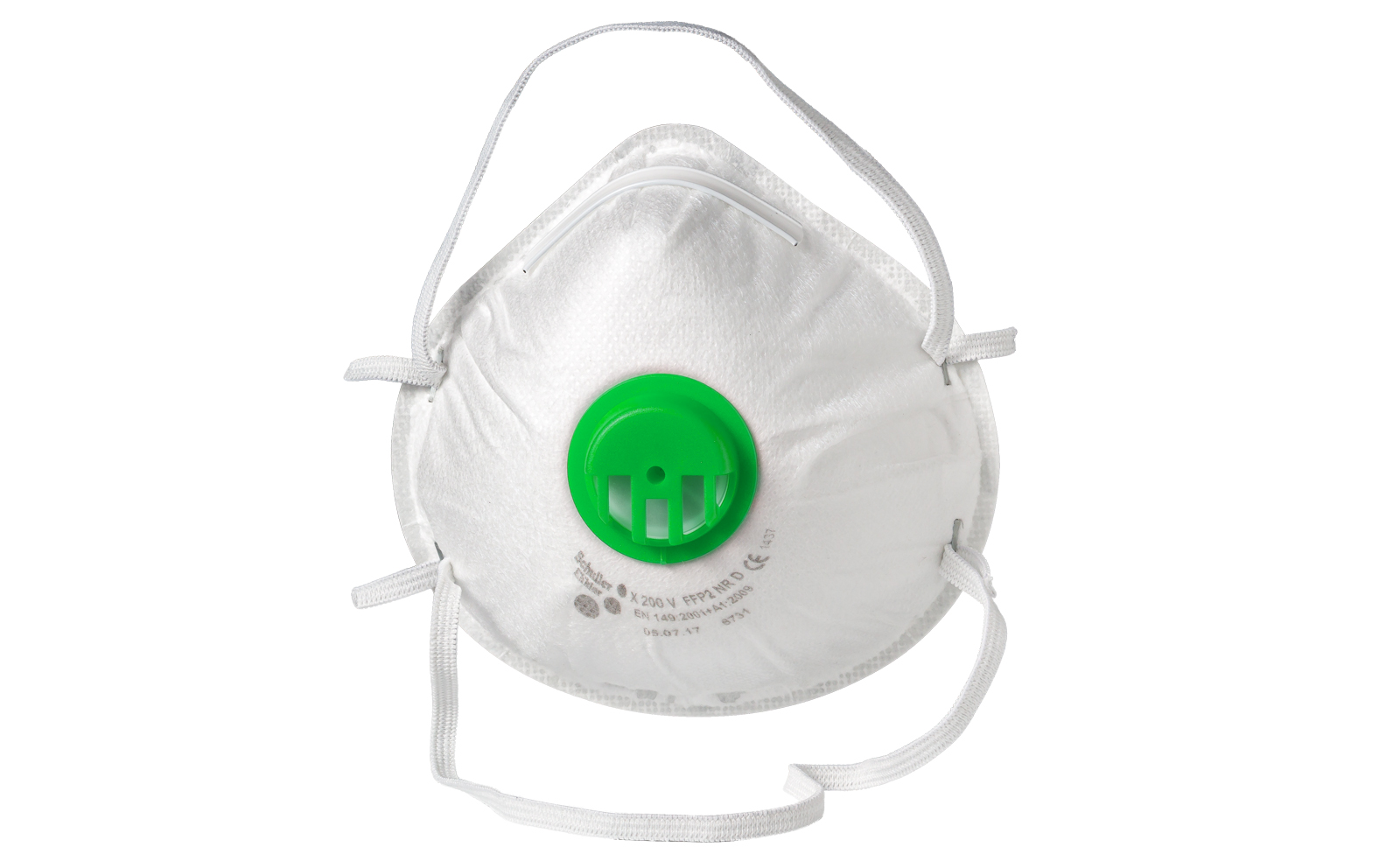 Masque de protection respiratoire contre les poussières fines FFP2 avec valve d'expiration